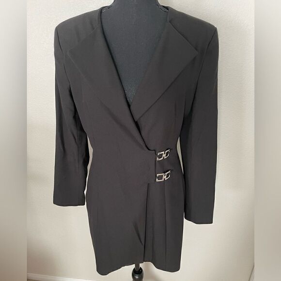 NWT Zara Side Buckle Blazer Dress - Picture 3 of 13